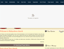 Tablet Screenshot of malayattoorchurch.com
